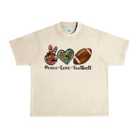 Sandshell peace love football Urban Heavy Tee - Artiststas