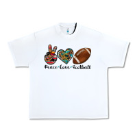 White peace love football Urban Heavy Tee - Artiststas