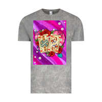 Cloud Rock playing cards with pearls and glitter air Vintage Tee - AdoDesignShop