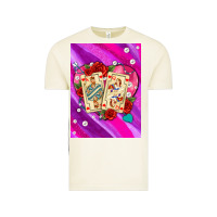 Vintage Arctic playing cards with pearls and glitter air Vintage Tee - AdoDesignShop