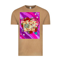 Vintage Camel playing cards with pearls and glitter air Vintage Tee - AdoDesignShop