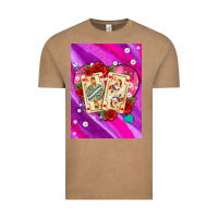 Vintage Coffee playing cards with pearls and glitter air Vintage Tee - AdoDesignShop