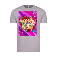 Vintage Zinc playing cards with pearls and glitter air Vintage Tee - AdoDesignShop
