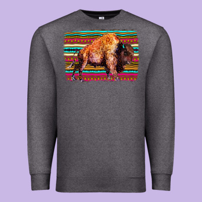 Aztec Buffalo Premium Sweatshirt Designed By Bettercallsaul