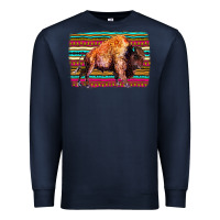 Navy Aztec Buffalo Premium Sweatshirt - Bettercallsaul