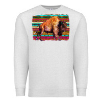 Oatmeal Heather Aztec Buffalo Premium Sweatshirt - Bettercallsaul