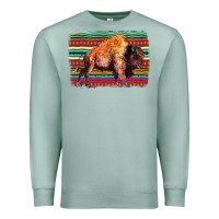 Seafoam Aztec Buffalo Premium Sweatshirt - Bettercallsaul