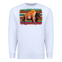White Aztec Buffalo Premium Sweatshirt - Bettercallsaul