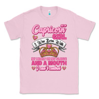 Bubblegum Pink As A Capricorn Girl I Was Born With My Heart On My Sleeve And A Mouth Classic Tee - Jasminsmagicworld