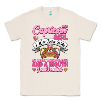 Natural As A Capricorn Girl I Was Born With My Heart On My Sleeve And A Mouth Classic Tee - Jasminsmagicworld