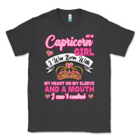 Smoke As A Capricorn Girl I Was Born With My Heart On My Sleeve And A Mouth Classic Tee - Jasminsmagicworld