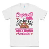 White As A Capricorn Girl I Was Born With My Heart On My Sleeve And A Mouth Classic Tee - Jasminsmagicworld