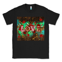 Black love  and leopard with keys Classic Tee - AdoDesignShop