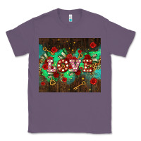 Lavender love  and leopard with keys Classic Tee - AdoDesignShop