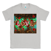 Moon Dust love  and leopard with keys Classic Tee - AdoDesignShop