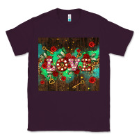 Plum love  and leopard with keys Classic Tee - AdoDesignShop