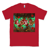 Red love  and leopard with keys Classic Tee - AdoDesignShop