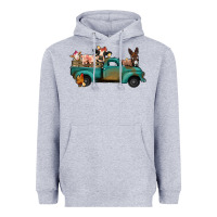 Heather Grey Farm Animals Truck Heavyweight Hoodie - Bettercallsaul