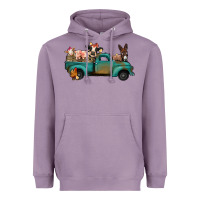 Lavender Farm Animals Truck Heavyweight Hoodie - Bettercallsaul
