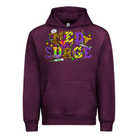 Mauve Wine Mardi Gras Med Surge Urban Hoodie - HowdyJamesFarm