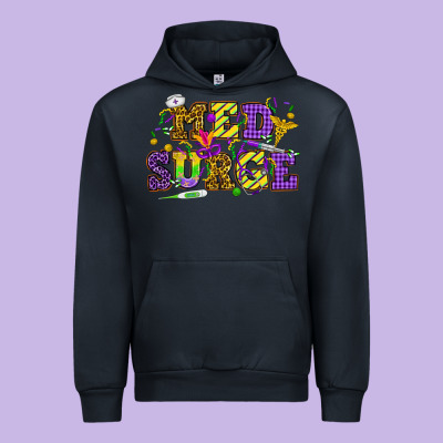 Mardi Gras Med Surge Urban Hoodie Designed By Howdyjamesfarm