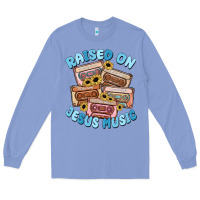 Colony Blue raised on jesus music Long Sleeve Tee - MaliasSmallBusiness