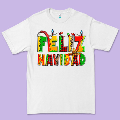 Feliz Navidad Premium Tee Designed By Zillion Design Studio