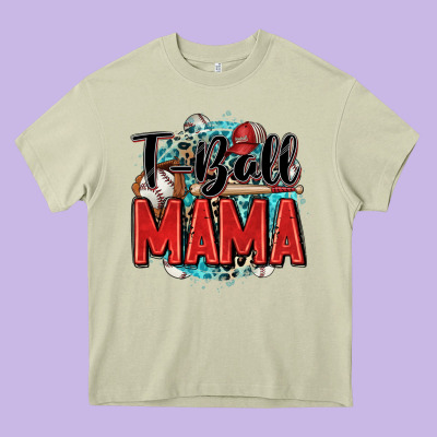 T Ball Mama Heavy Core Tee Designed By Zillion Design Studio