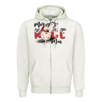 Oatmeal Heather merry race mas Zipper Hoodie - MaliasSmallBusiness