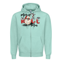 Seafoam merry race mas Zipper Hoodie - MaliasSmallBusiness
