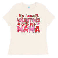 Bone my favorite valentines call me mama Ladies Tee - texasbilliewilder