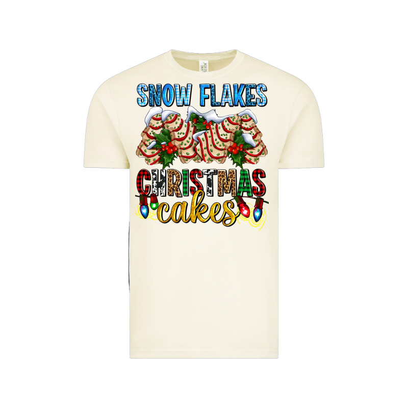 Snow Flakes Christmas Cakes Ado Vintage Tee by AdoDesignShop | Teevron