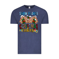 Vintage Denim snow flakes christmas cakes ado Vintage Tee - AdoDesignShop