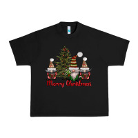 Black merry christmas with gnomes Urban Heavy Tee - AdoDesignShop