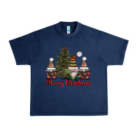 Navy merry christmas with gnomes Urban Heavy Tee - AdoDesignShop