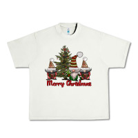 Pistachio merry christmas with gnomes Urban Heavy Tee - AdoDesignShop