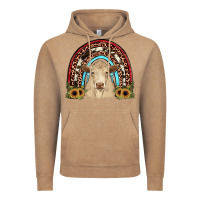 Vintage Coffee charolais  rainbow Vintage Hoodie - JahusDesignShop