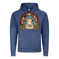 Vintage Denim charolais  rainbow Vintage Hoodie - JahusDesignShop