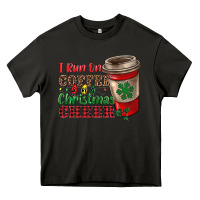 I Run On Coffee And Christmas Cheer Heavy Core Tee | Teevron