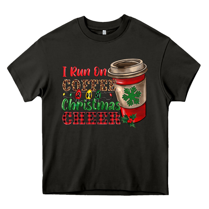 I Run On Coffee And Christmas Cheer Heavy Core Tee by RanaPortraitStore | Teevron