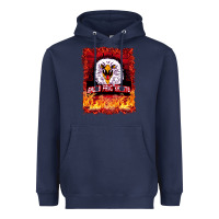 Navy Eagle Fang Karate Heavyweight Hoodie - Bettercallsaul