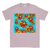 Lilac Western Sunflowers Ladybug Classic Tee - LillyAllenDesigns