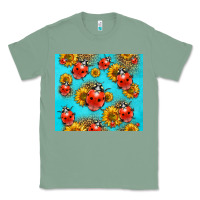 Sage Western Sunflowers Ladybug Classic Tee - LillyAllenDesigns