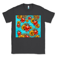 Smoke Western Sunflowers Ladybug Classic Tee - LillyAllenDesigns