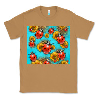 Toasted Coconut Western Sunflowers Ladybug Classic Tee - LillyAllenDesigns