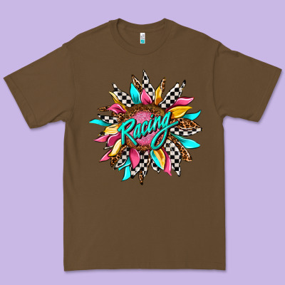 Racing Sunflower Premium Tee Designed By Adodesignshop