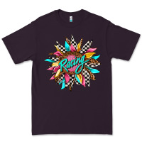 Plum racing sunflower Premium Tee - AdoDesignShop