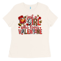 Bone just a girl who loves valentine Ladies Tee - texasbilliewilder