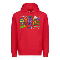 Red Mardi Gras Nurse Premium Hoodie - NancyCooperArtShop