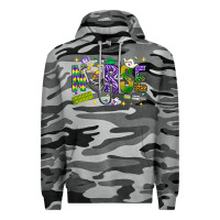 Slate Camo Mardi Gras Nurse Premium Hoodie - NancyCooperArtShop